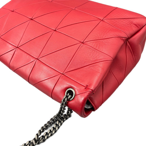 Yves Saint Laurent Shoulder Bag Calfskin Red Yves Saint Laurent Shoulder Bag Calfskin Red