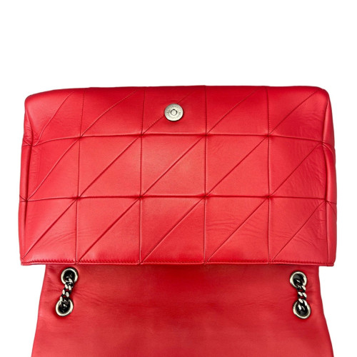 Yves Saint Laurent Shoulder Bag Calfskin Red Yves Saint Laurent Shoulder Bag Calfskin Red