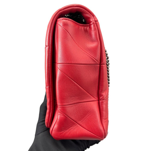 Yves Saint Laurent Shoulder Bag Calfskin Red Yves Saint Laurent Shoulder Bag Calfskin Red