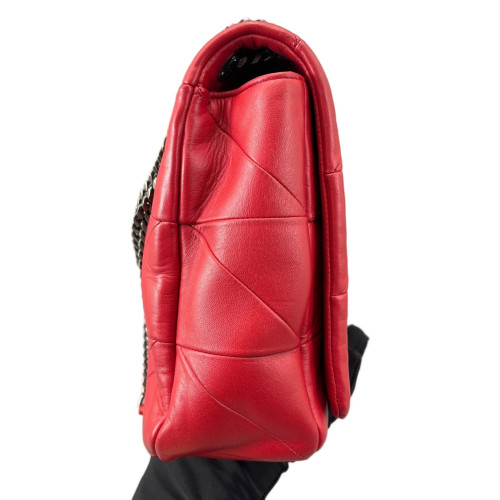 Yves Saint Laurent Shoulder Bag Calfskin Red Yves Saint Laurent Shoulder Bag Calfskin Red