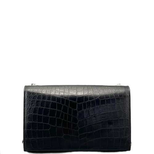 Yves Saint Laurent Medium Kate Corssbody Bag Calfskin Crocodile Embossed Black Yves Saint Laurent Medium Kate Corssbody Bag Calfskin Crocodile Embossed Black