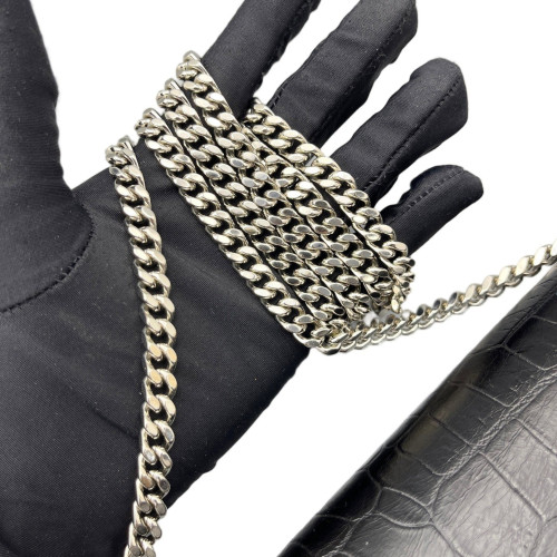 Yves Saint Laurent Medium Kate Corssbody Bag Calfskin Crocodile Embossed Black Yves Saint Laurent Medium Kate Corssbody Bag Calfskin Crocodile Embossed Black