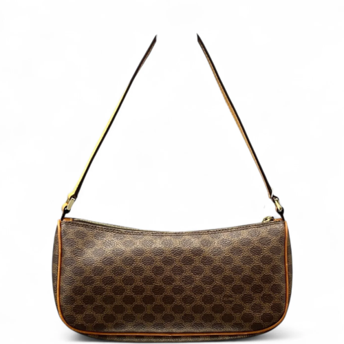 Celine Triomphe Hobo Triomphe Brown