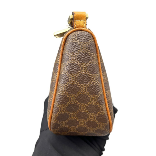 Celine Triomphe Hobo Triomphe Brown