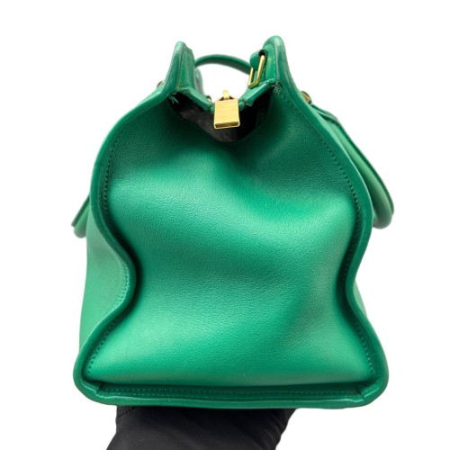 Yves Saint Laurent Small Cabas Chyc Calfskin Green