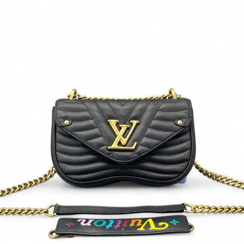 Louis Vuitton New Wave Chain Bag PM Calfskin Black
