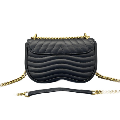 Louis Vuitton New Wave Chain Bag PM Calfskin Black