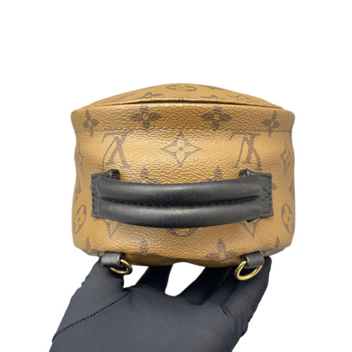 Louis Vuitton Palm Springs Backpack Mini Reverse Monogram Brown Black