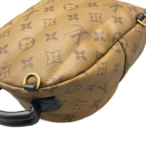 Louis Vuitton Palm Springs Backpack Mini Reverse Monogram Brown Black