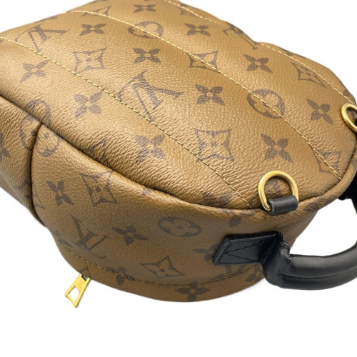 Louis Vuitton Palm Springs Backpack Mini Reverse Monogram Brown Black