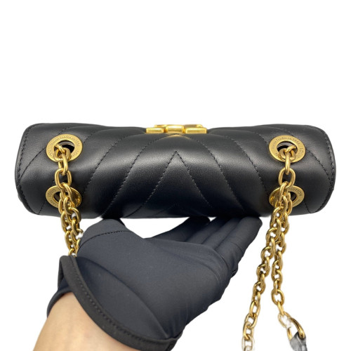 Louis Vuitton New Wave Chain Bag PM Calfskin Black