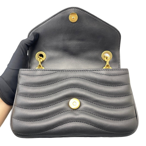 Louis Vuitton New Wave Chain Bag PM Calfskin Black