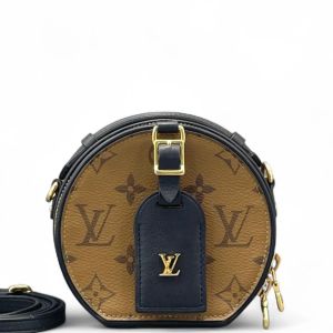 Louis Vuitton Petite Boite Chapeau Monogram Brown Black
