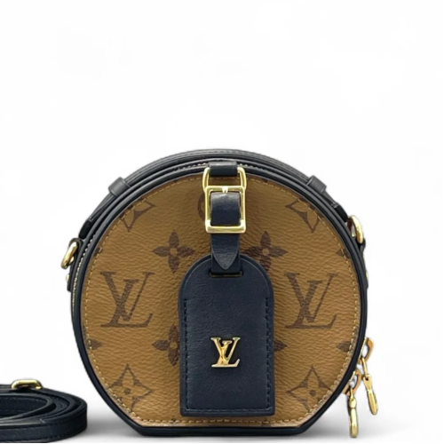 Louis Vuitton Petite Boite Chapeau Monogram Brown Black