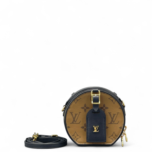 Louis Vuitton Petite Boite Chapeau Monogram Brown Black