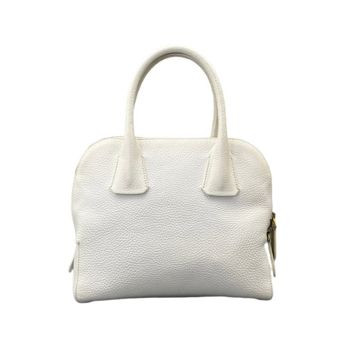 Burberry Two-Way Bag Grained Calfskin White
