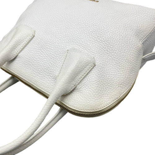 Burberry Two-Way Bag Grained Calfskin White