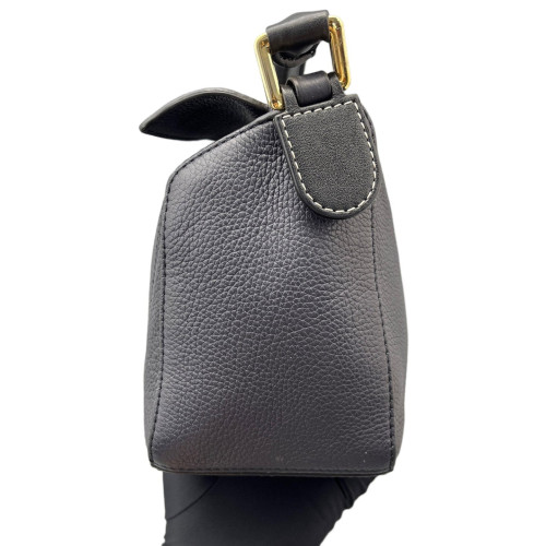 Loewe Small Puzzle Grained Calfskin Navy Black Loewe Small Puzzle Grained Calfskin Navy Black