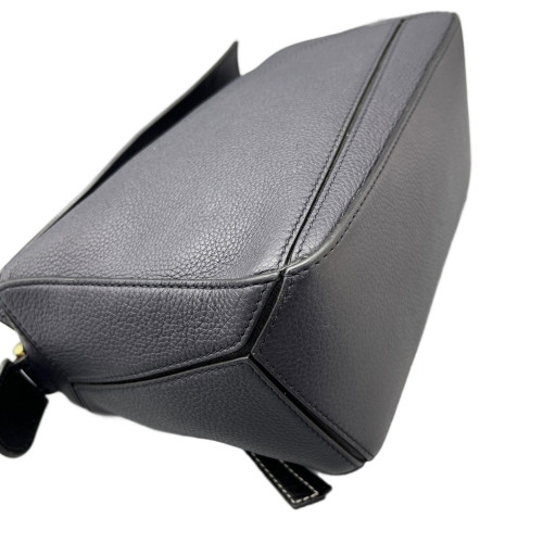 Loewe Small Puzzle Grained Calfskin Navy Black Loewe Small Puzzle Grained Calfskin Navy Black