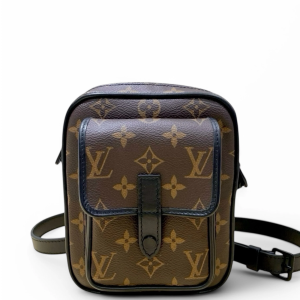 Louis Vuitton Christopher Wearable Wallet Monogram Brown Black
