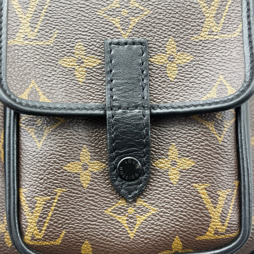 Louis Vuitton Christopher Wearable Wallet Monogram Brown Black