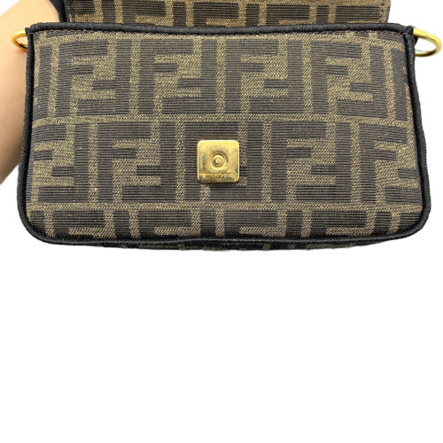 Fendi Mini Baguette Zucca Brown