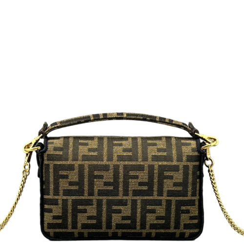 Fendi Mini Baguette Zucca Brown