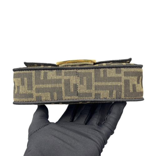 Fendi Mini Baguette Zucca Brown