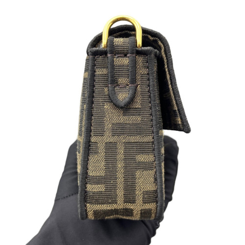 Fendi Mini Baguette Zucca Brown