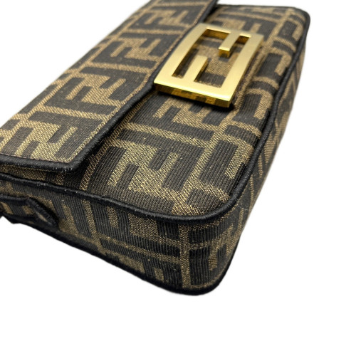 Fendi Mini Baguette Zucca Brown