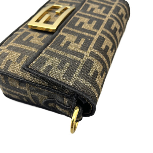 Fendi Mini Baguette Zucca Brown