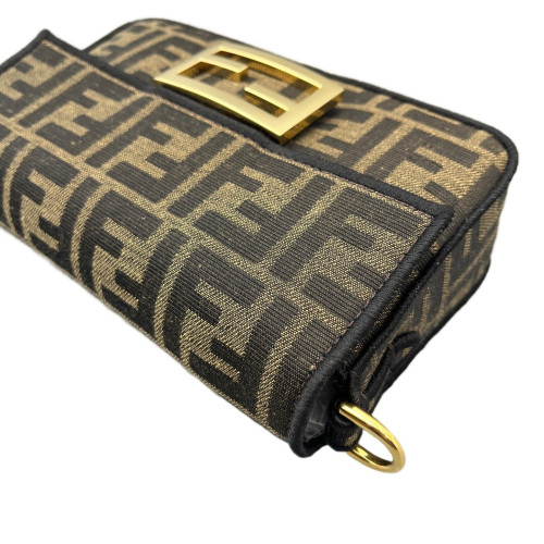 Fendi Mini Baguette Zucca Brown