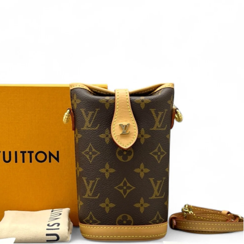 Louis Vuitton Fold Me Pouch Monogram Brown