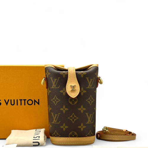 Louis Vuitton Fold Me Pouch Monogram Brown