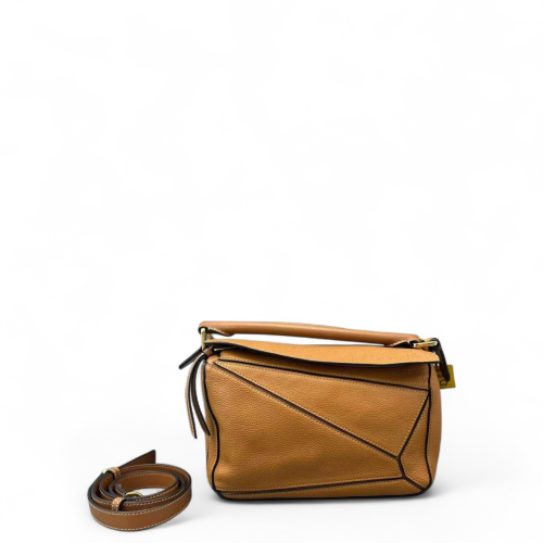Loewe Small Puzzle Grained Calfskin Tan Loewe Small Puzzle Grained Calfskin Tan