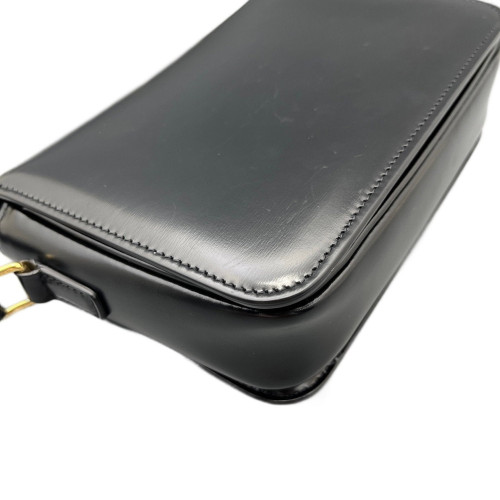 Celine Teen Triomphe Shoulder Bag Smooth Calfskin Black