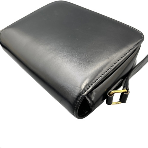 Celine Teen Triomphe Shoulder Bag Smooth Calfskin Black