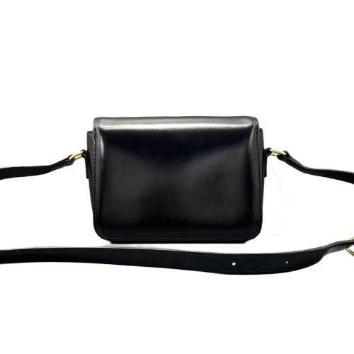 Celine Teen Triomphe Shoulder Bag Smooth Calfskin Black