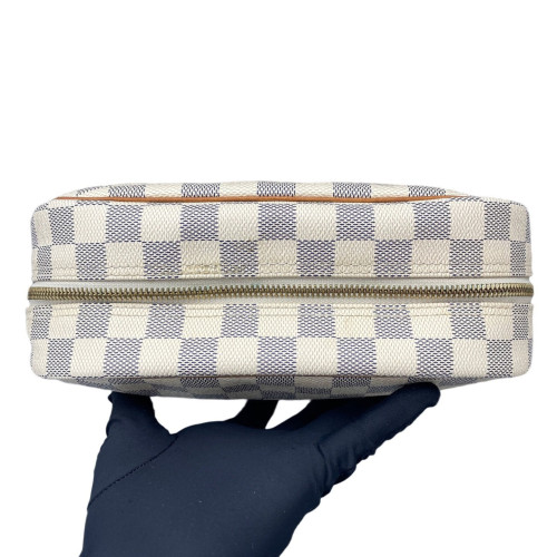 Louis Vuitton Trousse Toilette 23 Damier Azur White