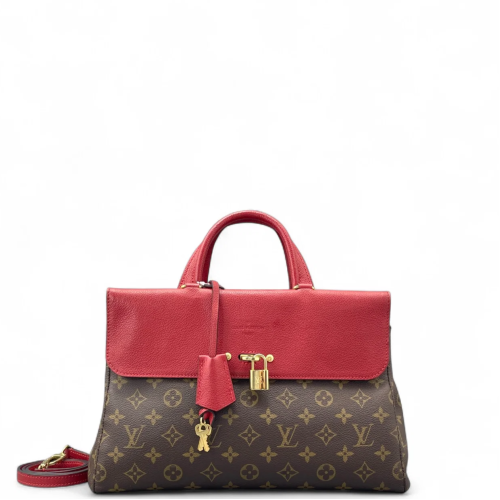 Louis Vuitton Venus Handbag Monogram Brown Red