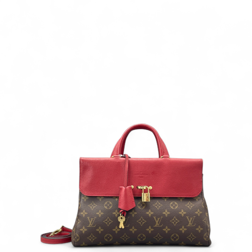 Louis Vuitton Venus Handbag Monogram Brown Red