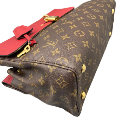 Louis Vuitton Venus Handbag Monogram Brown Red