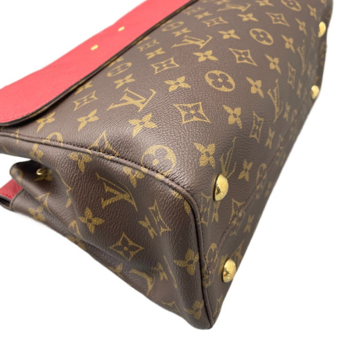 Louis Vuitton Venus Handbag Monogram Brown Red