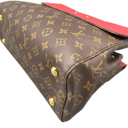 Louis Vuitton Venus Handbag Monogram Brown Red