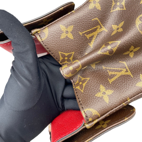 Louis Vuitton Venus Handbag Monogram Brown Red