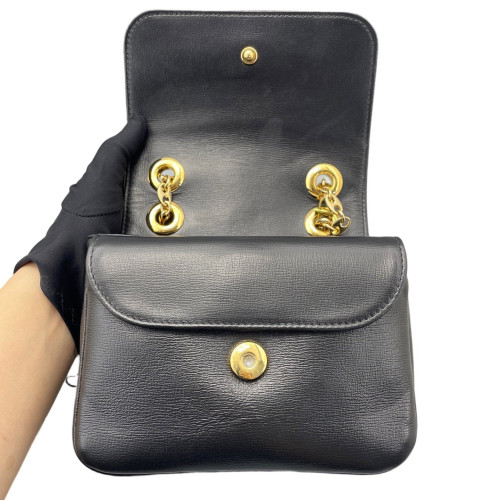 Gucci Shoulder Bag Calfskin Black