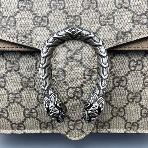 Gucci Meium Dionysus GG Supreme Monogram Camel
