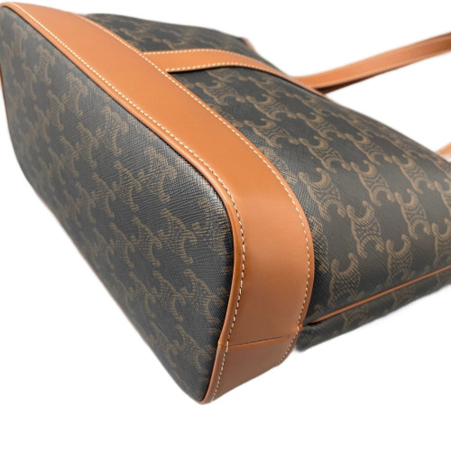 Celine Tote Bag Triomphe Tan Brown
