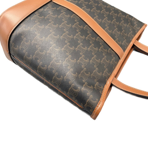 Celine Tote Bag Triomphe Tan Brown