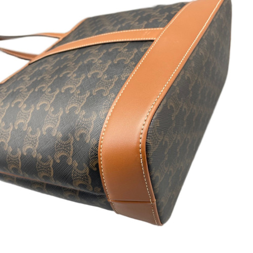 Celine Tote Bag Triomphe Tan Brown